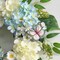 Lighted Blue & White Hydrangea Front Door Wreath (Spring Floral Decor)